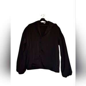 Princess Polly Black Button-Up Blouse